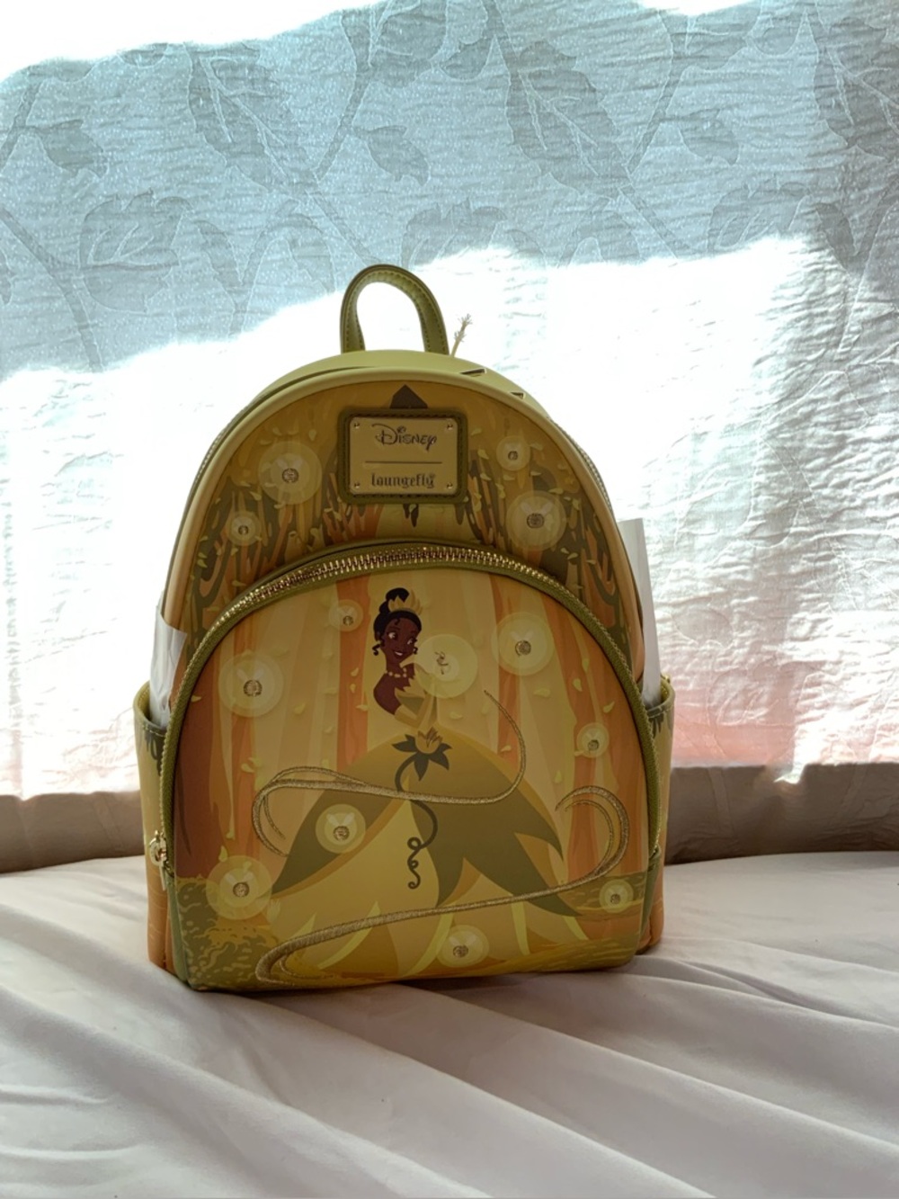 Loungefly Yellow & Gold Tiana Mini Backpack